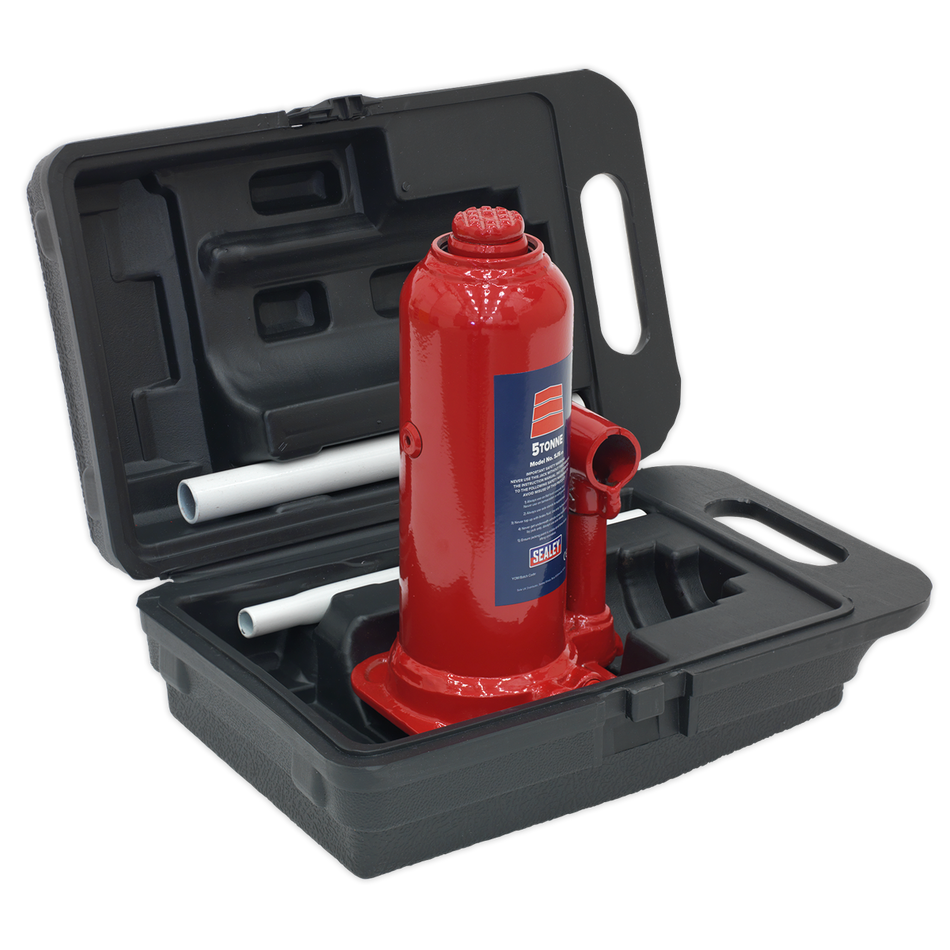 Sealey SJ5BMC 5tonne Bottle Jack with Storage Case