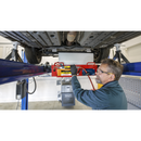 Sealey SJBEX200A 2tonne Air Jacking Beam with 1.6m Extending Arms & Flat Roller Supports