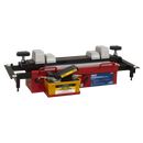 Sealey SJBEX200A 2tonne Air Jacking Beam with 1.6m Extending Arms & Flat Roller Supports