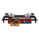 Sealey SJBEX200A 2tonne Air Jacking Beam with 1.6m Extending Arms & Flat Roller Supports