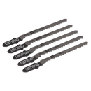 Sealey SJBT101AO 83mm 18tpi Jigsaw Blade Hard Wood - Pack of 5
