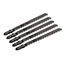 Sealey SJBT101BR 100mm 10tpi Jigsaw Blade Hard Wood Downward Cut - Pack of 5
