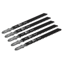 Sealey SJBT111C 100mm 8tpi Jigsaw Blade General Wood - Pack of 5