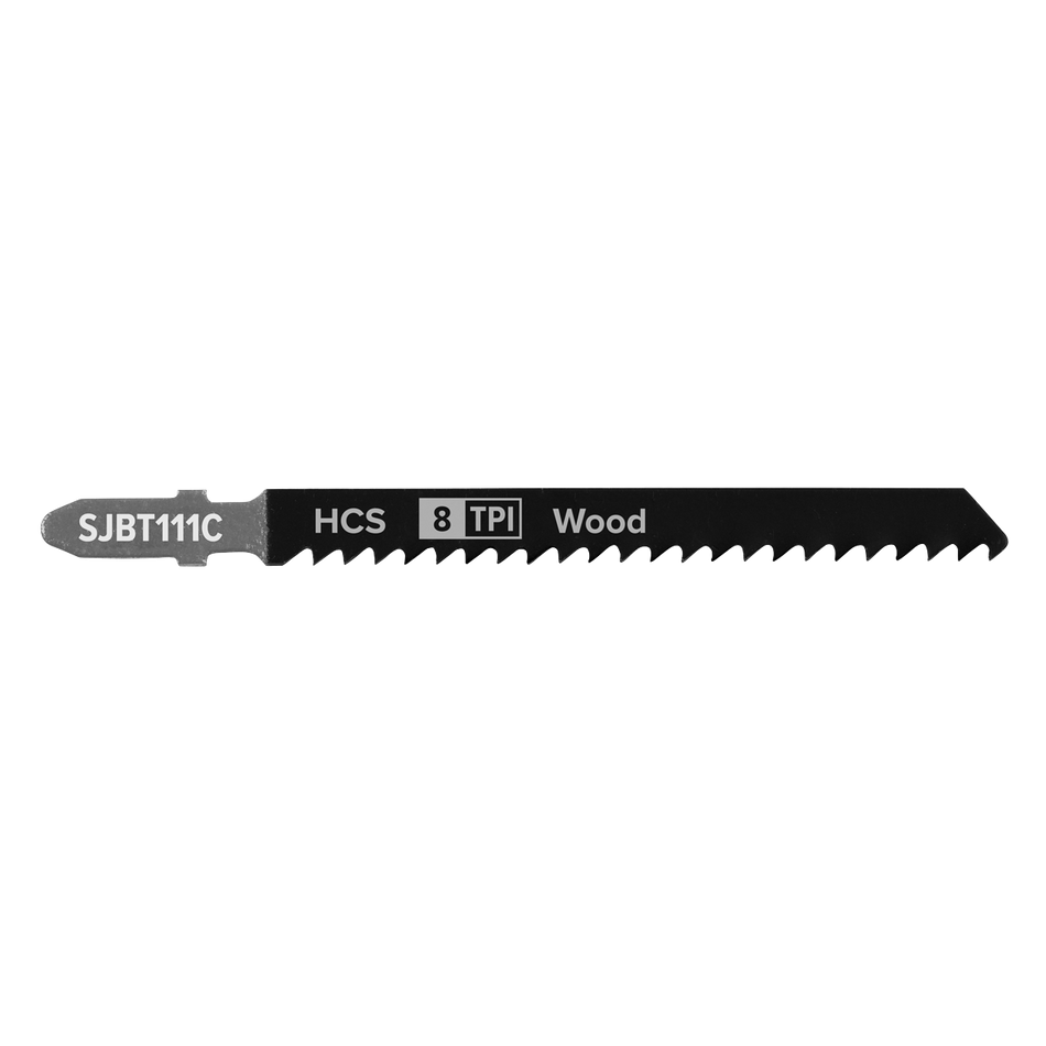 Sealey SJBT111C 100mm 8tpi Jigsaw Blade General Wood - Pack of 5