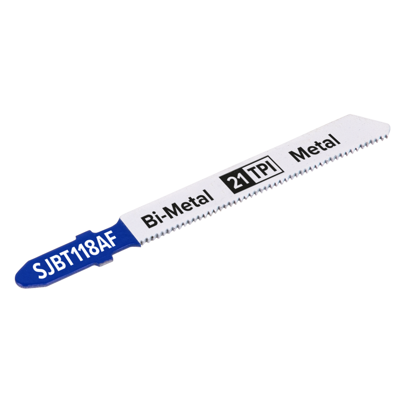Sealey SJBT118AF 75mm 21tpi Jigsaw Blade Metal - Pack of 5