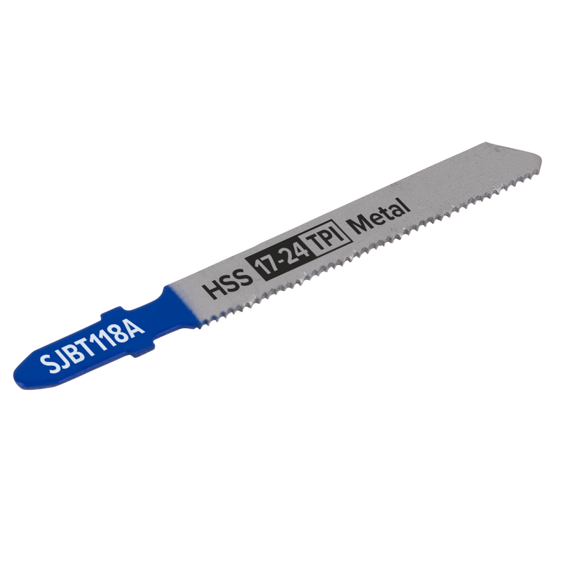Sealey SJBT118A 92mm 17-24tpi Jigsaw Blade Metal - Pack of 5