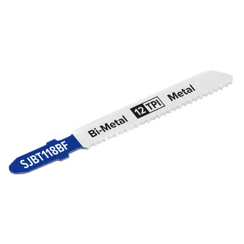 Sealey SJBT118BF 75mm 12tpi Jigsaw Blade Metal - Pack of 5