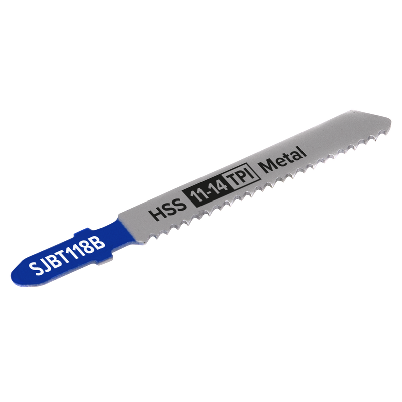 Sealey SJBT118B 92mm 11-14tpi Jigsaw Blade Metal - Pack of 5