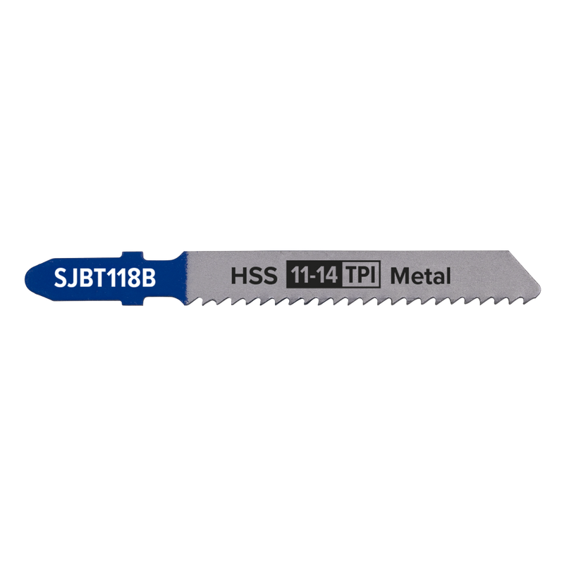 Sealey SJBT118B 92mm 11-14tpi Jigsaw Blade Metal - Pack of 5