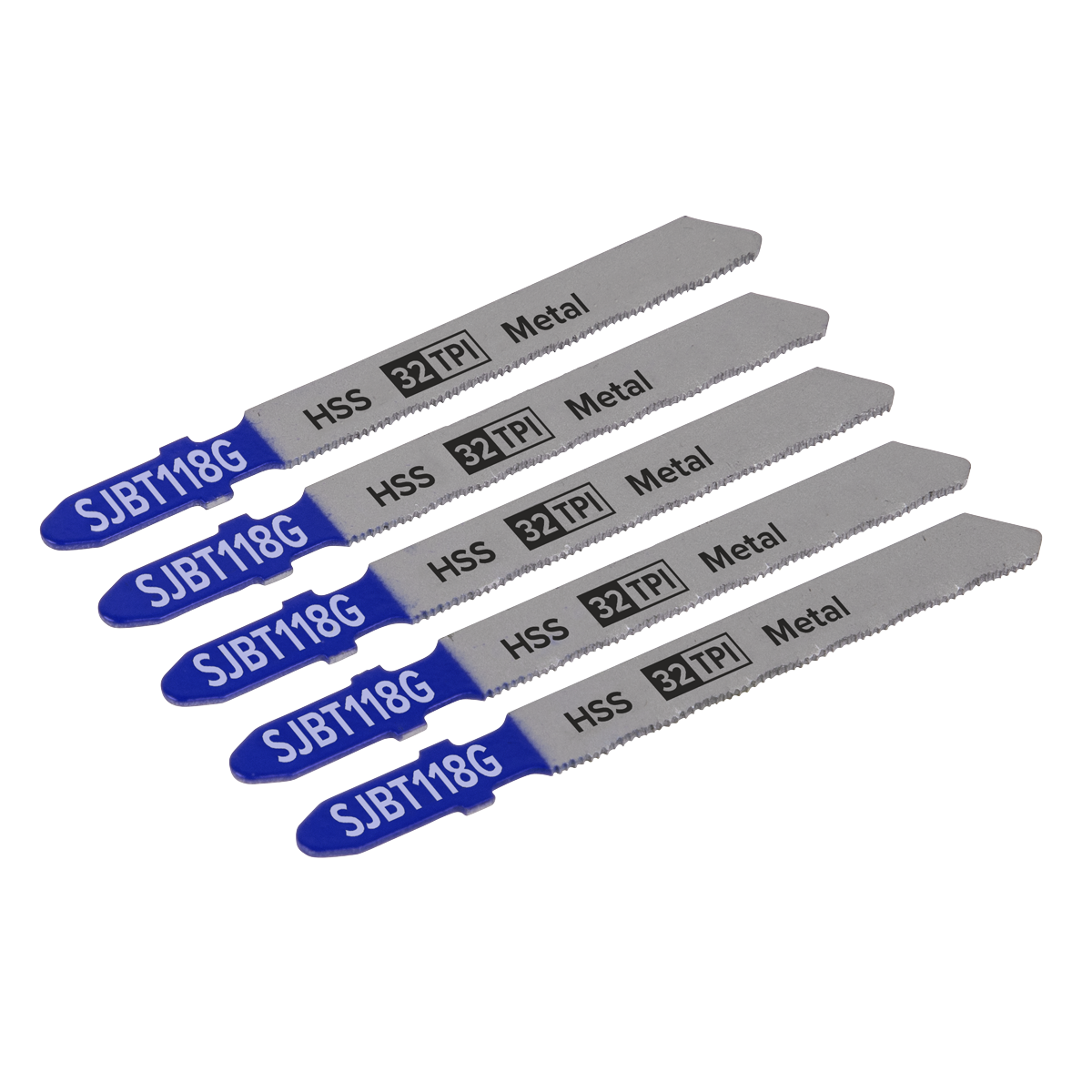 Sealey SJBT118G 75mm 32tpi Jigsaw Blade Metal - Pack of 5