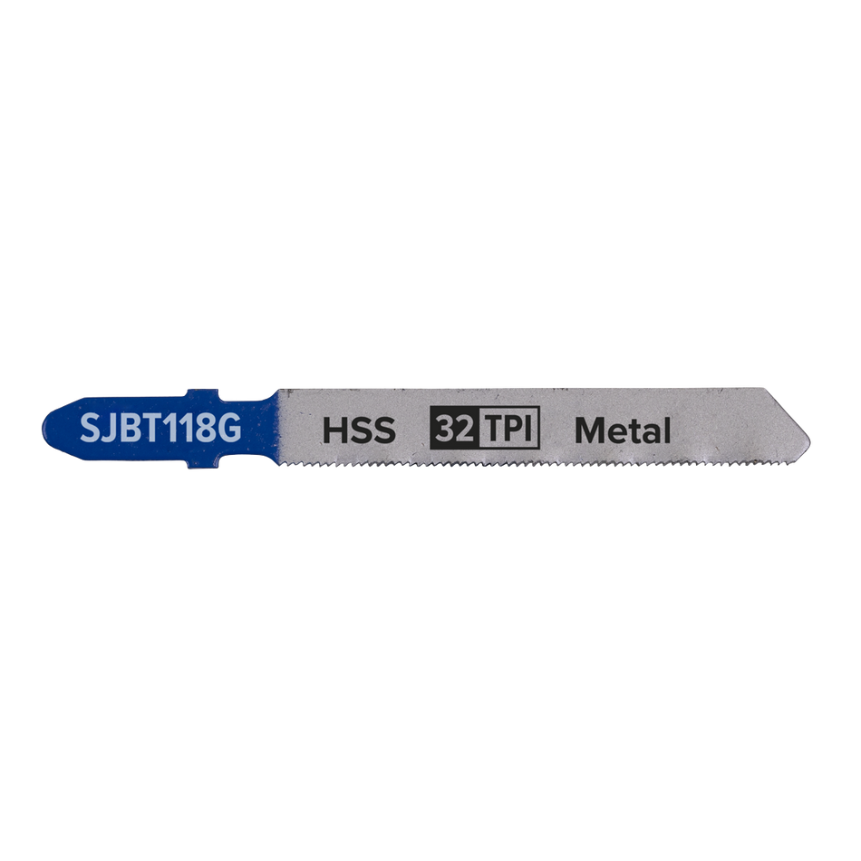 Sealey SJBT118G 75mm 32tpi Jigsaw Blade Metal - Pack of 5