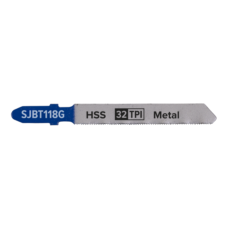 Sealey SJBT118G 75mm 32tpi Jigsaw Blade Metal - Pack of 5