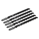 Sealey SJBT144D 100mm 6tpi Jigsaw Blade General Wood - Pack of 5