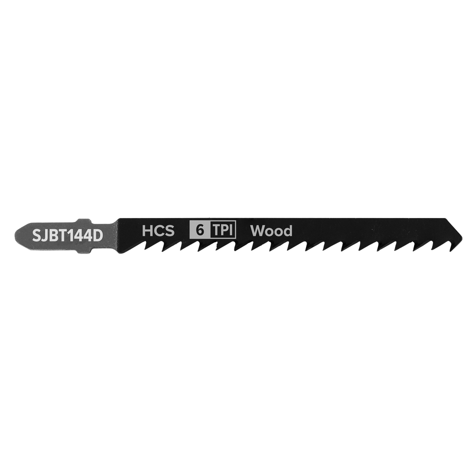 Sealey SJBT144D 100mm 6tpi Jigsaw Blade General Wood - Pack of 5