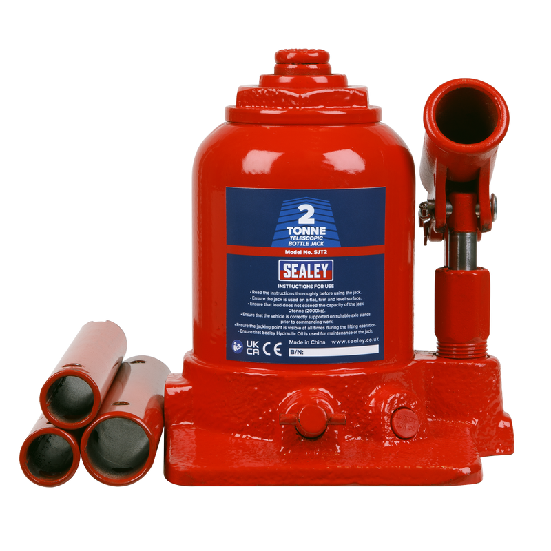 Sealey SJT2 Bottle Jack 2 Tonne Telescopic