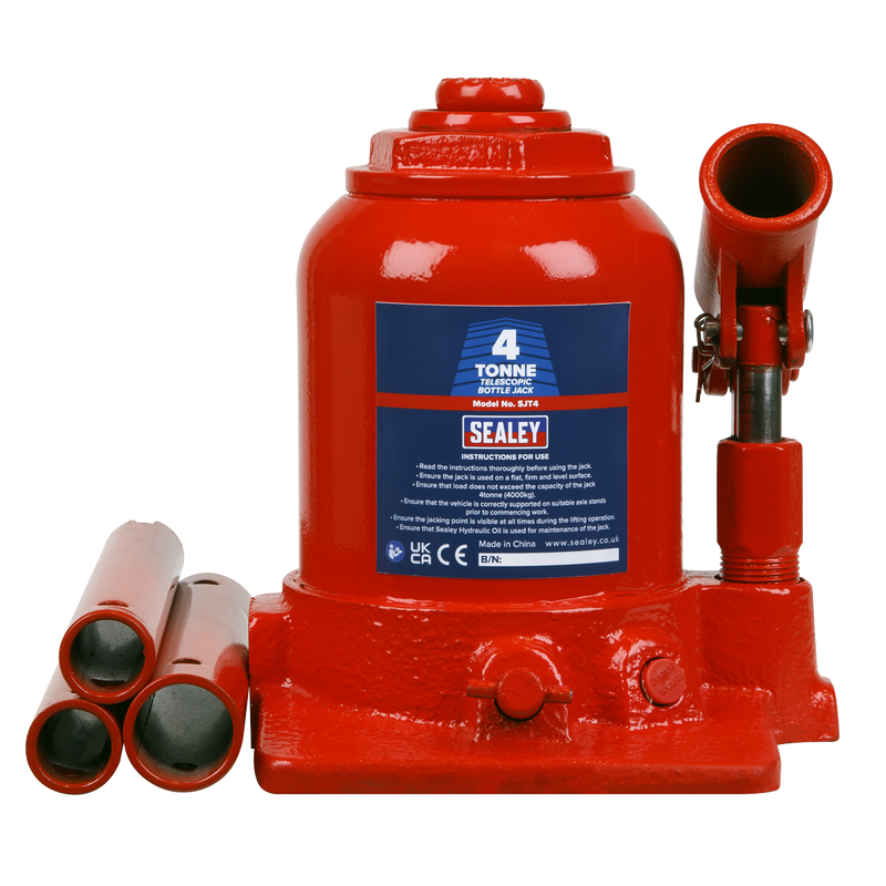 Sealey SJT4 Bottle Jack 4 Tonne Telescopic