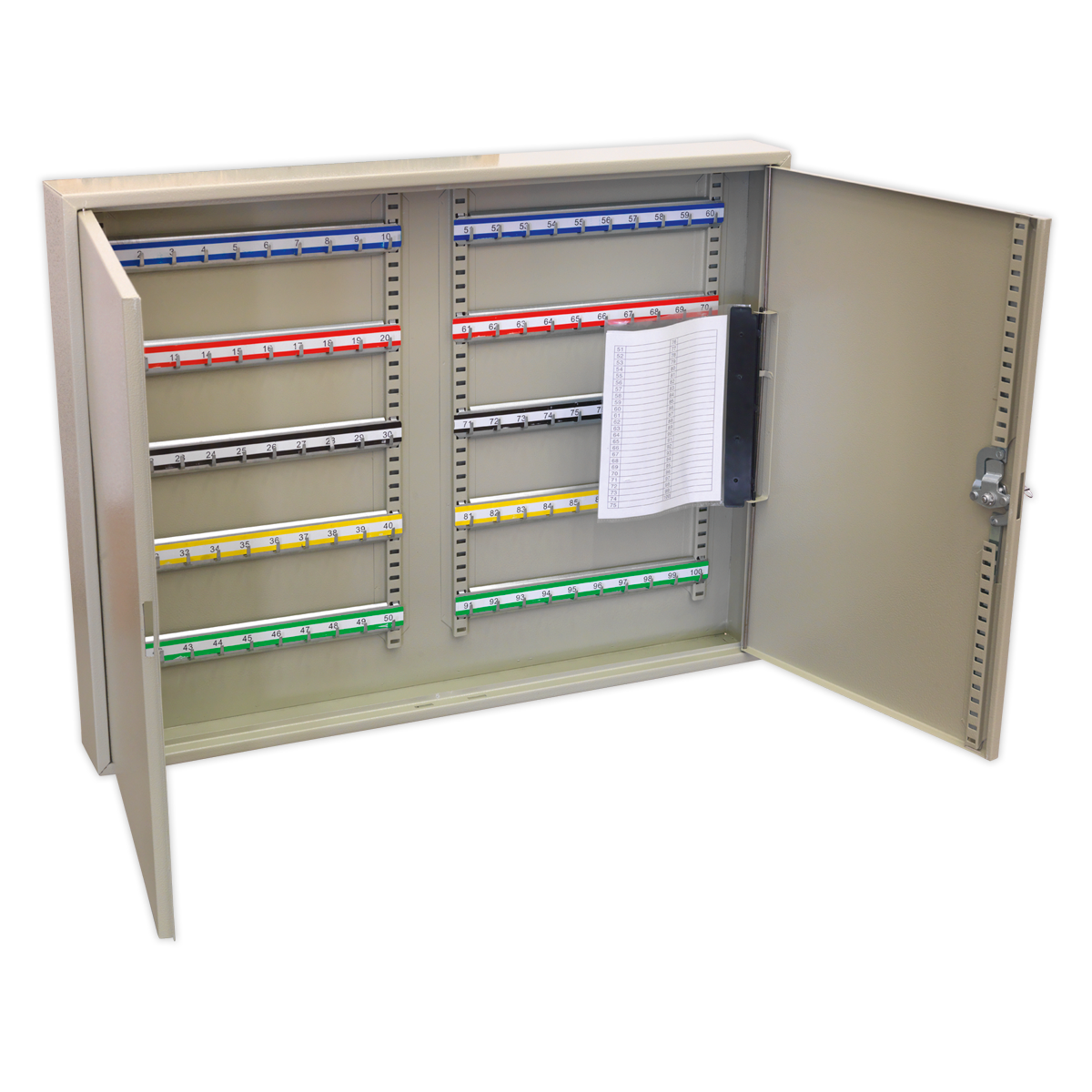 Sealey SKC100W Wide Key Cabinet 100 Key Capacity