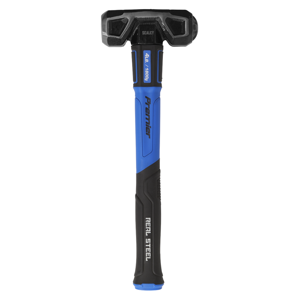Sealey SLHG04 4lb Short Handle Sledge Hammer with Fibreglass Shaft