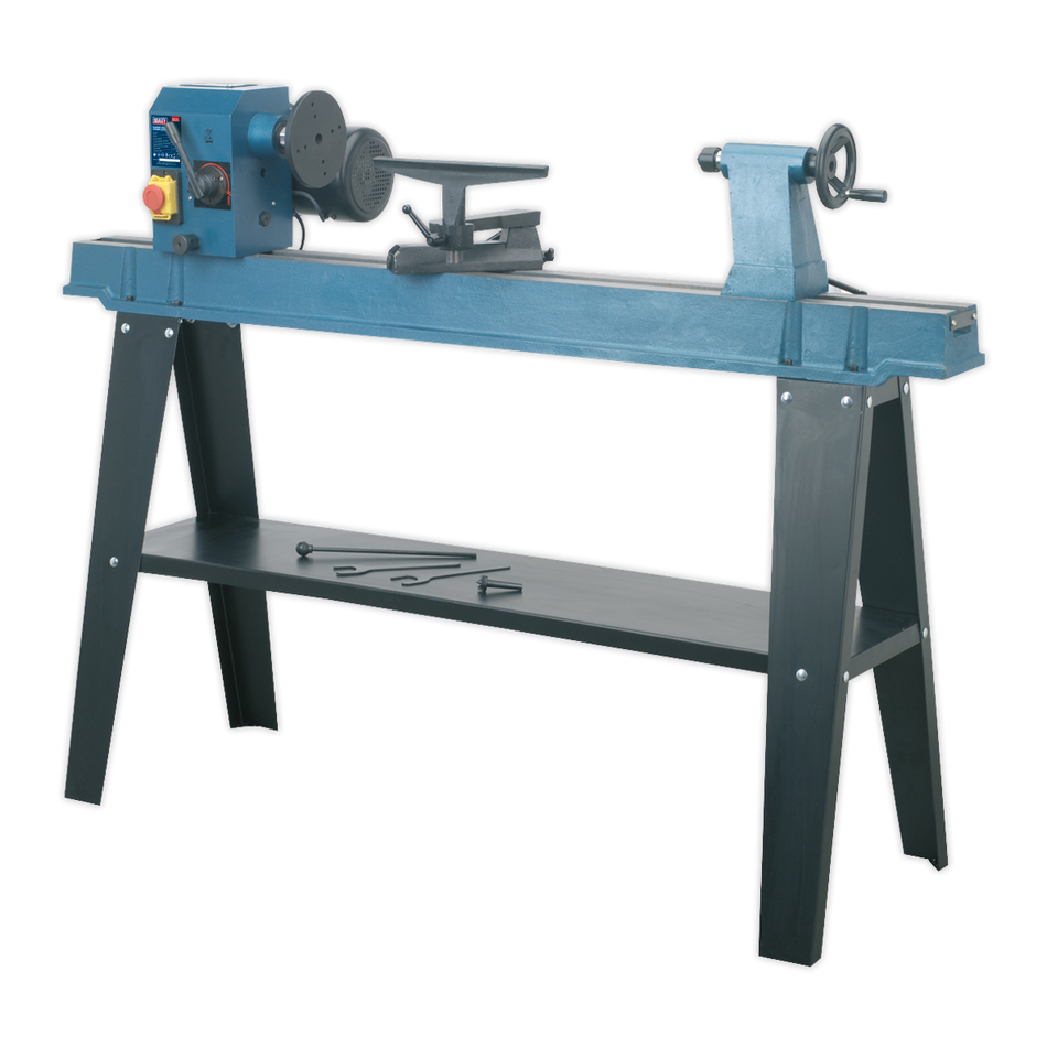 Sealey SM1100 10-Speed Wood Lathe 1100mm Centres