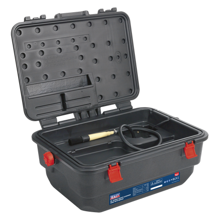 Sealey SM222 16L Mobile Parts Cleaning Tank with Brush