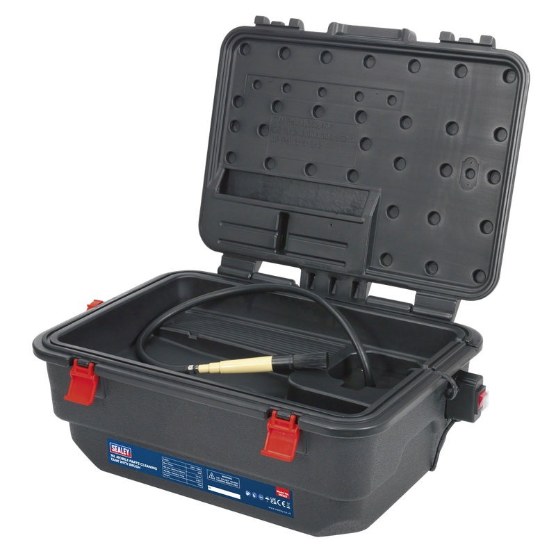 Sealey SM222 16L Mobile Parts Cleaning Tank with Brush