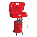 Sealey SM224 50L Air Operated Mobile Parts Cleaning Tank with 65L Reservoir