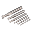 Sealey SM2503EMSET 3-10mm HSS End Mill Set MT2