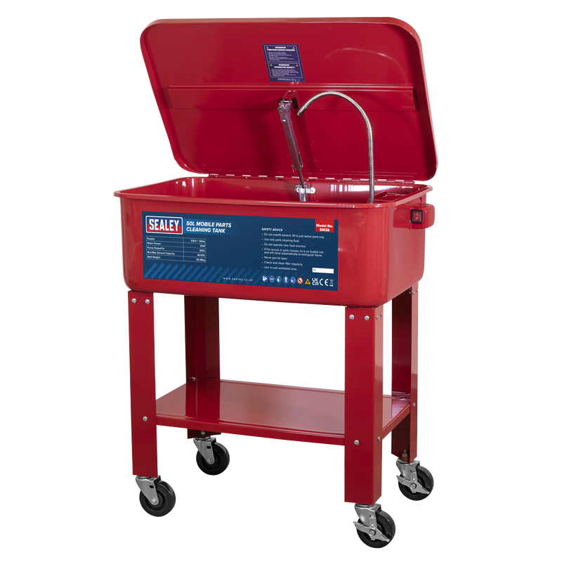 Sealey SM28 50L Mobile Parts Cleaning Tank