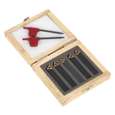 Sealey SM3025CS2 5pc 8mm Indexable Lathe Turning Tool Set