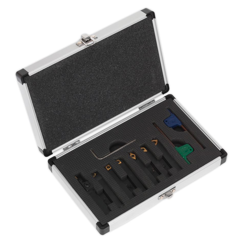 Sealey SM3025CS6 7pc 10mm Indexable Lathe Turning Tool Set