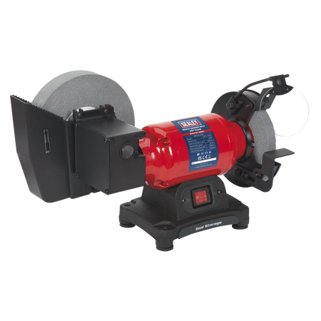 Sealey SM521 Diameter 150mm Bench Grinder with Diameter 200mm Wet Stone 250W