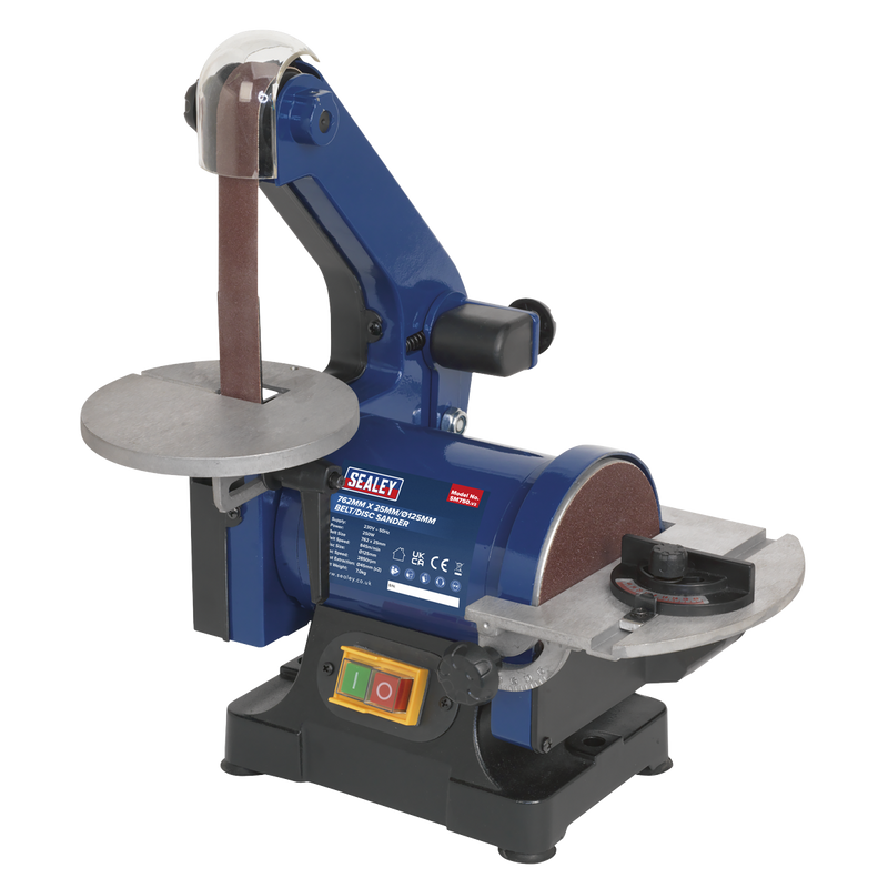 Sealey SM750 762mm x 25mm/Diameter 125mm Belt/Disc Sander