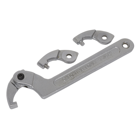 Sealey SMC2M 4pc Adjustable C Spanner - Hook & Pin Wrench Set 32-76mm