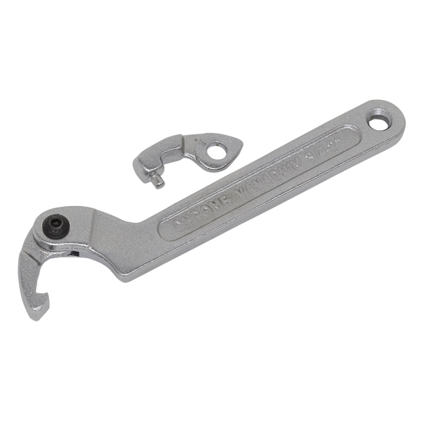 Sealey SMC2S 3pc Adjustable C Spanner - Hook & Pin Wrench Set 19-51mm