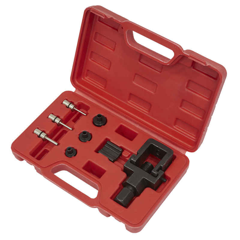 Sealey SMC4 Heavy-Duty Motorcycle Chain Splitter & Riveting Tool Set
