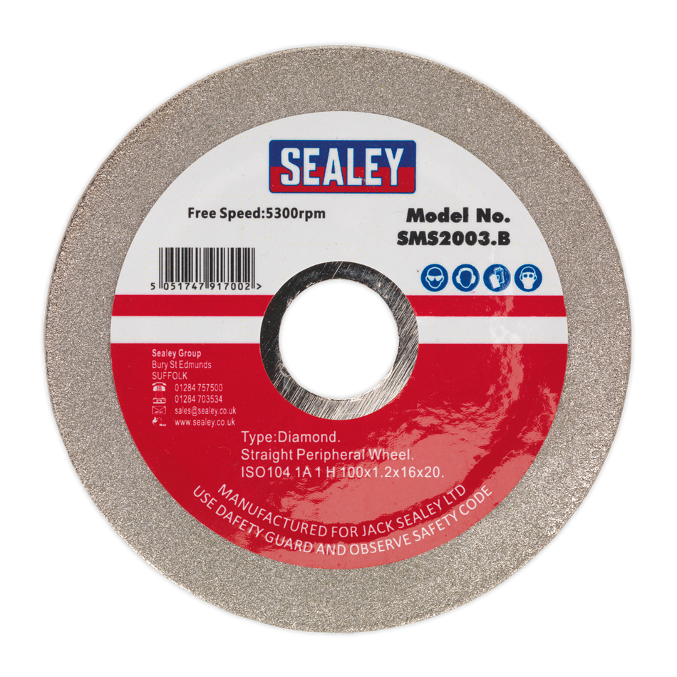 Sealey SMS2003.B 100mm Diamond Coated Grinding Disc for SMS2003