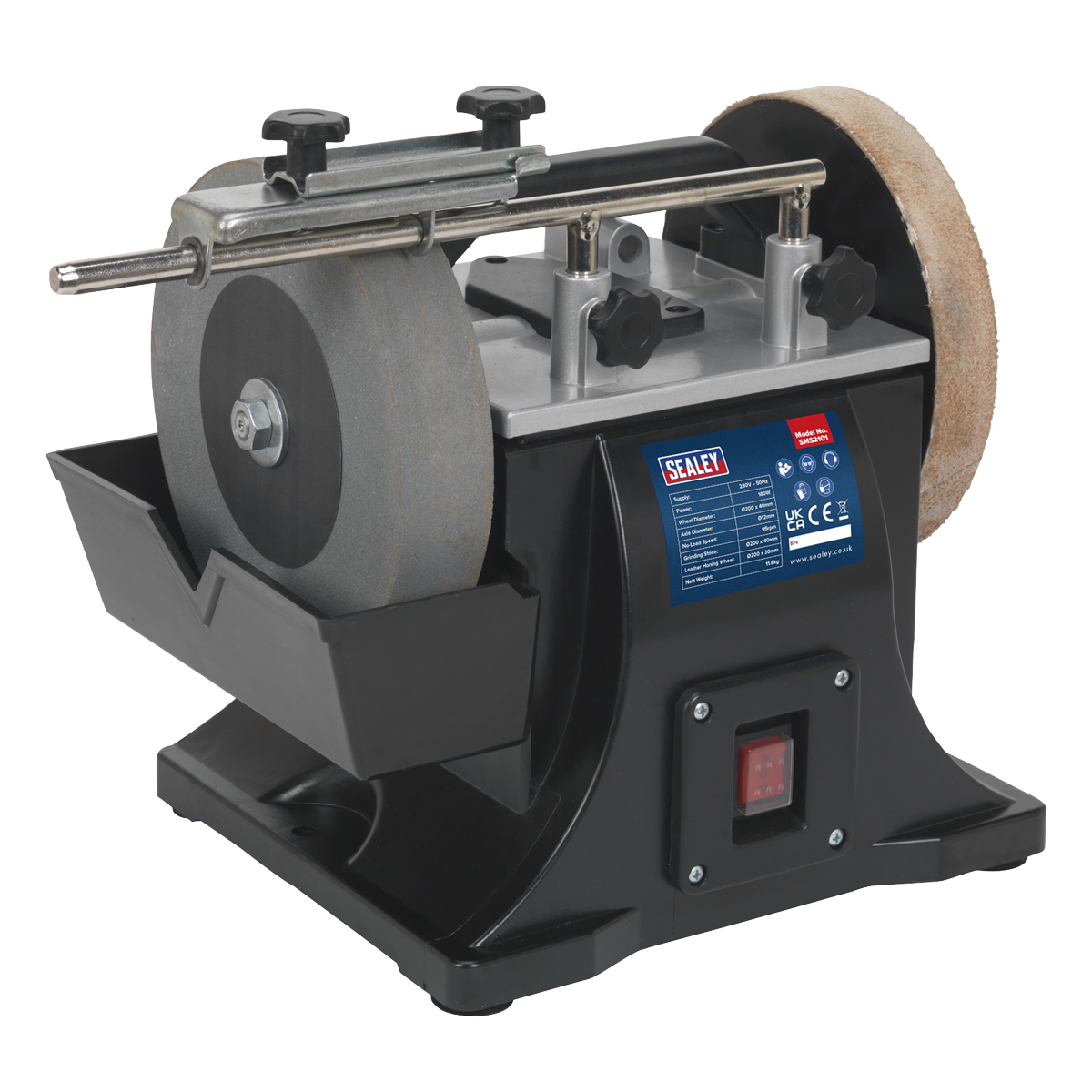 Sealey SMS2101 Diameter 200mm Sharpener with Honing Wheel