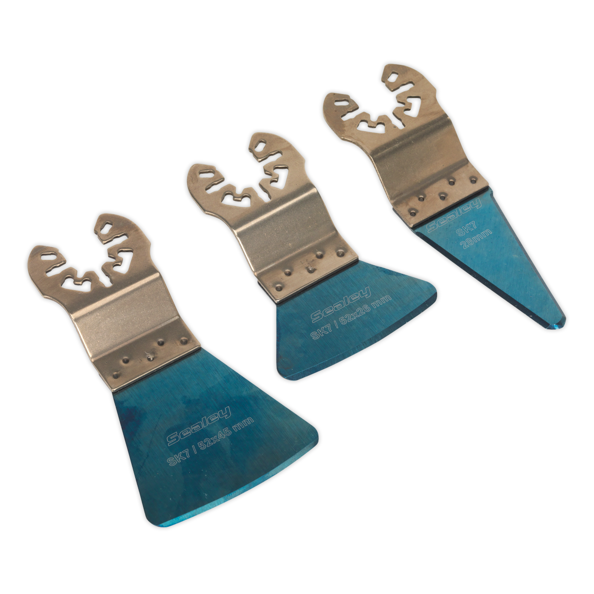 Sealey SMTB3 3pc Quick Change Multi-Tool Scraper Blade Set