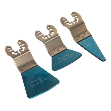 Sealey SMTB3 3pc Quick Change Multi-Tool Scraper Blade Set