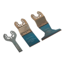 Sealey SMTC3 3pc Quick Change Multi-Tool Cutting Blade Set