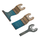 Sealey SMTC3 3pc Quick Change Multi-Tool Cutting Blade Set