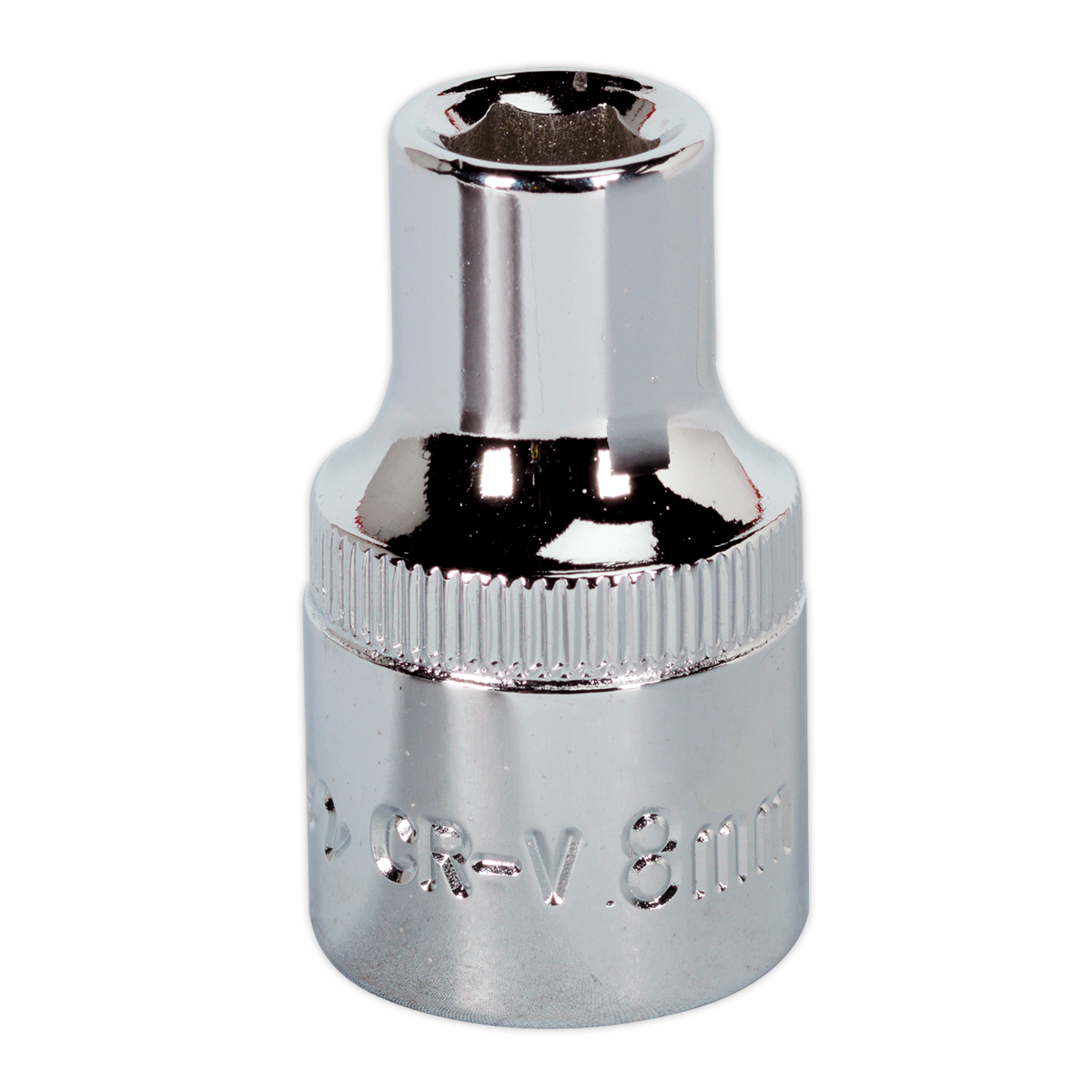 Sealey SP1208 8mm 1/2"Sq Drive Fully Polished WallDrive Socket