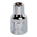 Sealey SP1208 8mm 1/2"Sq Drive Fully Polished WallDrive Socket