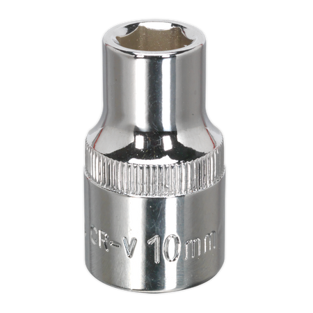 Sealey SP1210 10mm 1/2"Sq Drive Fully Polished WallDrive Socket