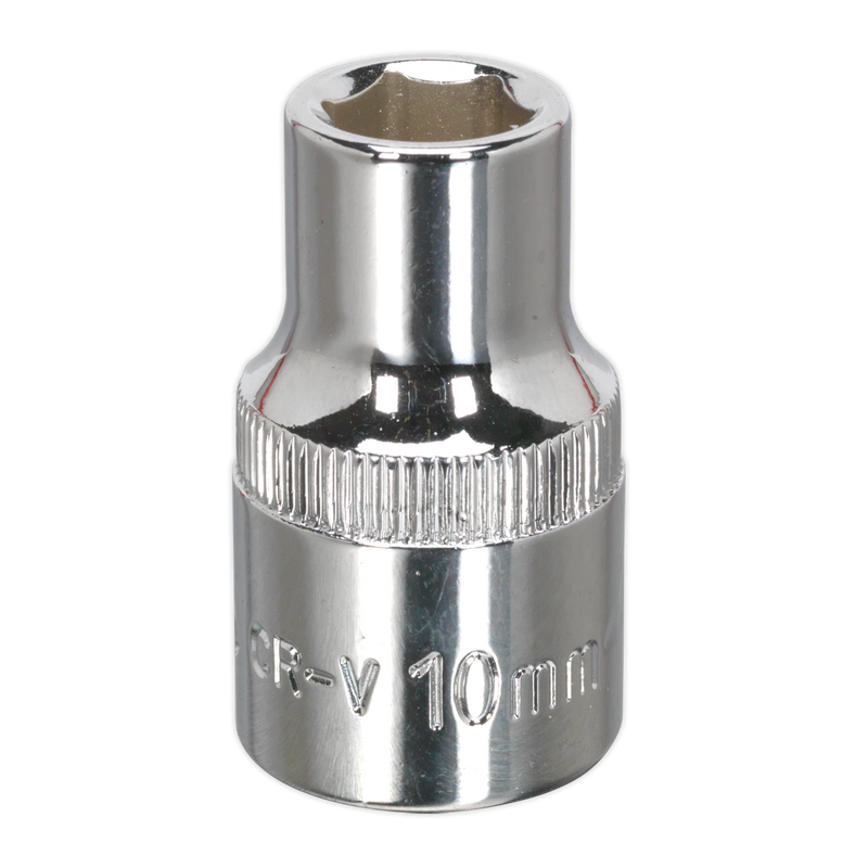 Sealey SP1210 10mm 1/2"Sq Drive Fully Polished WallDrive Socket