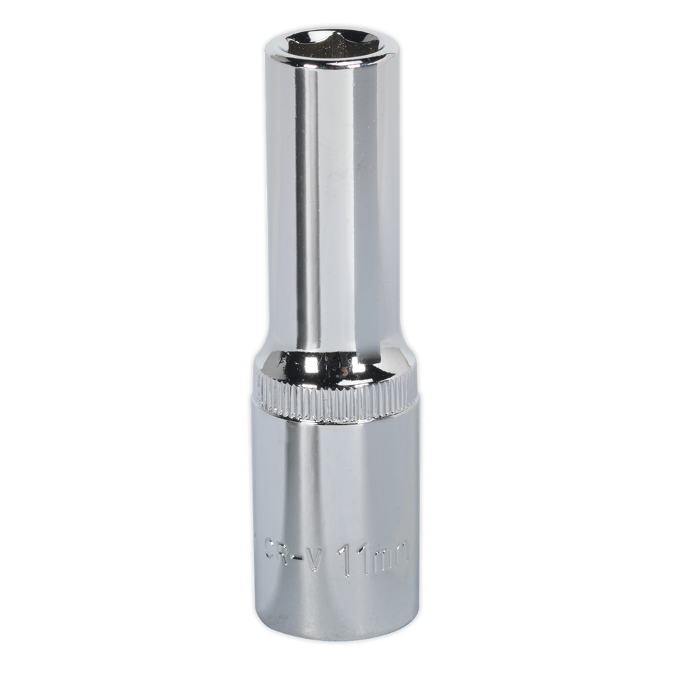 Sealey SP1211D 11mm Deep 1/2"Sq Drive Fully Polished WallDrive Socket