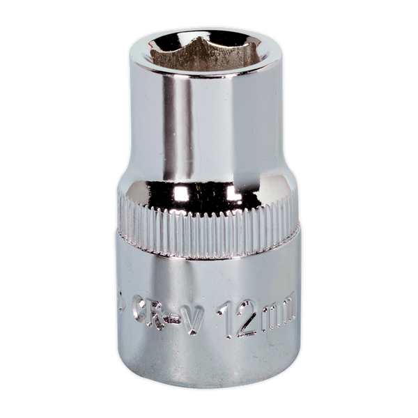 Sealey SP1212 12mm 1/2"Sq Drive Fully Polished WallDrive Socket