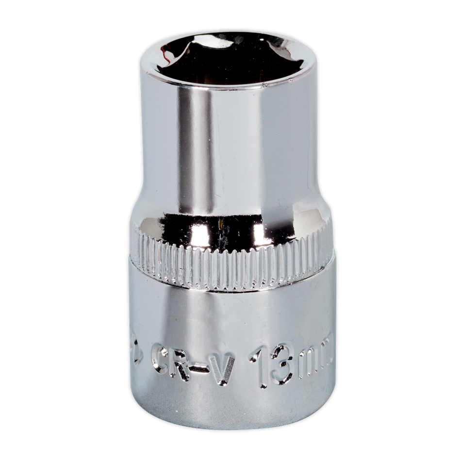 Sealey SP1213 13mm 1/2"Sq Drive Fully Polished WallDrive Socket