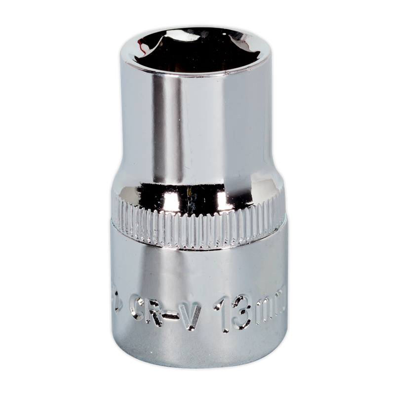Sealey SP1213 13mm 1/2"Sq Drive Fully Polished WallDrive Socket