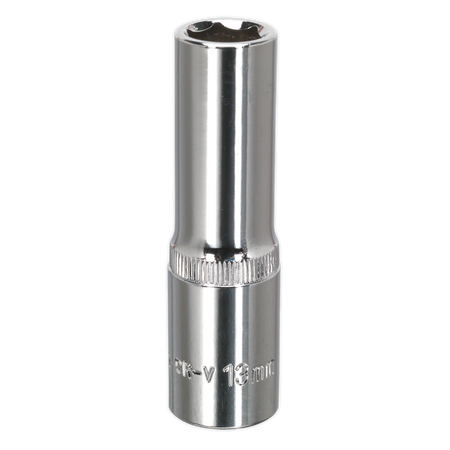 Sealey SP1213D 13mm Deep 1/2"Sq Drive Fully Polished WallDrive Socket